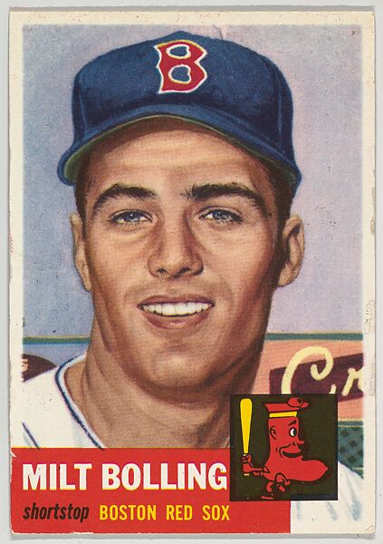 Card Number 280, Milt Bolling, Shortstop, Boston Red Sox, from the series Topps Dugout Quiz (R414-7), issued by Topps Chewing Gum Company, Issued by Topps Chewing Gum Company (American, Brooklyn), Commercial color lithograph 