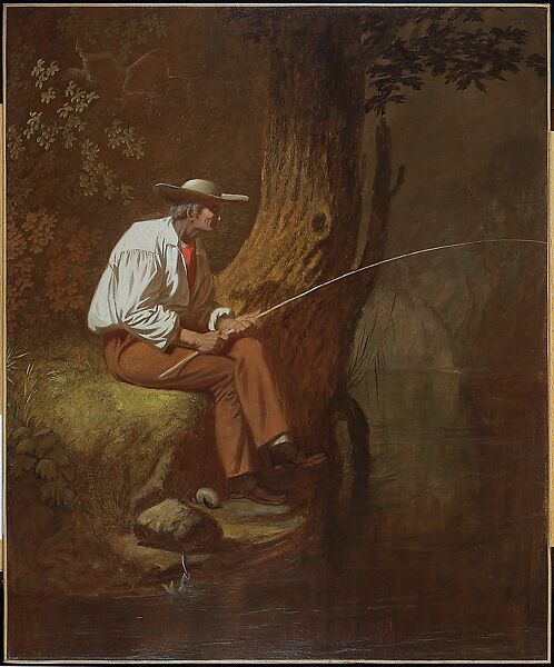 Mississippi Fisherman, George Caleb Bingham (American, Augusta County, Virginia 1811–1879 Kansas City, Missouri), Oil on canvas, American 