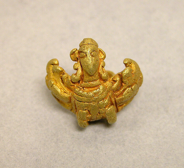 Garuda or Kinnari Pendant, Gold, Indonesia (Central Java) 