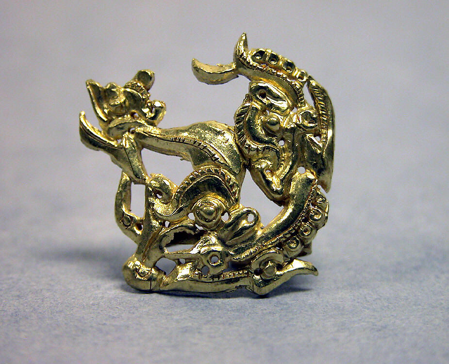 Garuda with Dolphins, Gold, Indonesia (Bali) 
