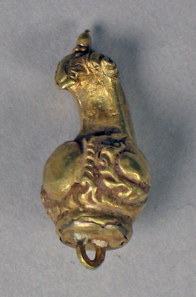 Repoussé Conch Pendant, Gold, Indonesia (Central Java) 