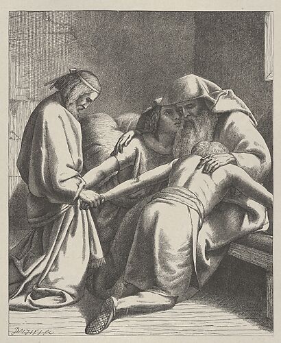 Jacob Blessing Ephraim and Manasseh, from 