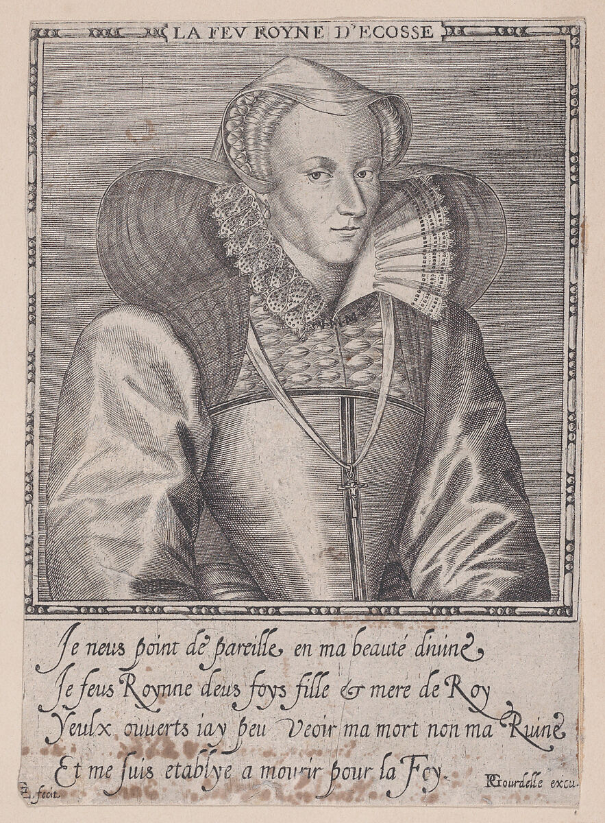 Mary, Queen of Scots, Léonard Gaultier (French, Mayence 1561–1641 Paris), Engraving 