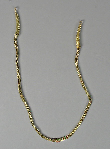 Necklace with Looped, Granulated End, Gold, Indonesia (Central Java) 