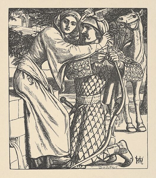 After William Holman Hunt, The Ballad of Oriana (Tennyson's Poems, New  York, 1903)