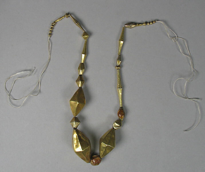 Necklace with Hollow Beads, Gold, Indonesia (East Java) 