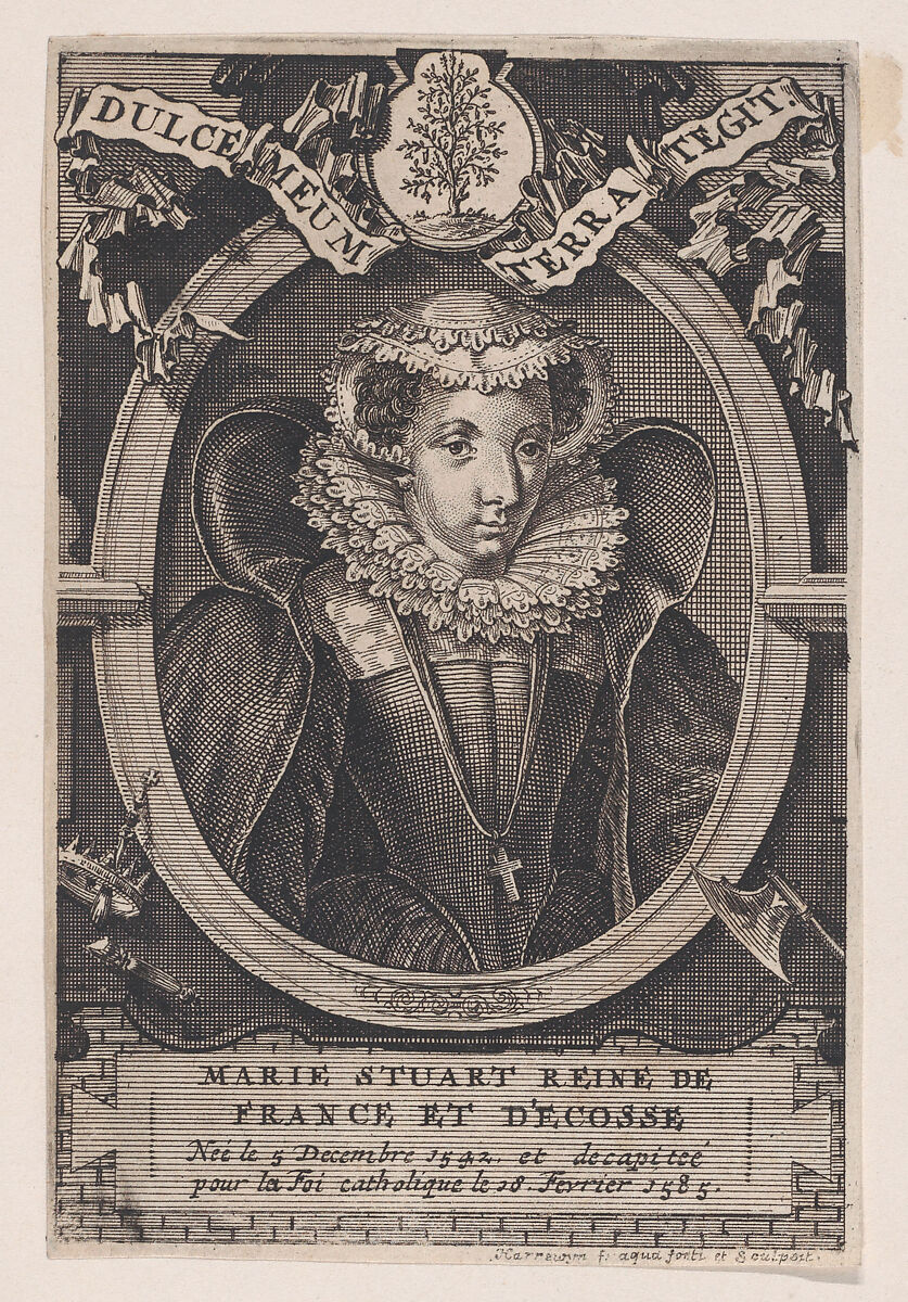 Mary, Queen of Scots, François Harrewijn (Flemish, Brussels 1700–1764 Brussels), Etching and engraving 