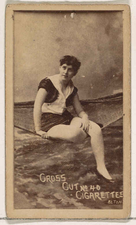 Card Number 40, Elton, from the Actors and Actresses series (N145-1) issued by Duke Sons & Co. to promote Cross Cut Cigarettes, Issued by W. Duke, Sons &amp; Co. (New York and Durham, N.C.), Albumen photograph 