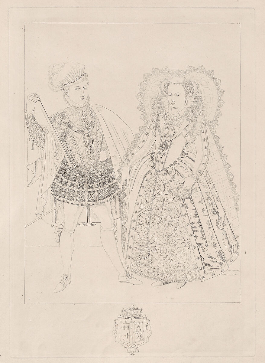 Mary, Queen of Scots and Lord Darnley, Robert Dunkarton (British, London 1744–1811), Mezzotint; proof 