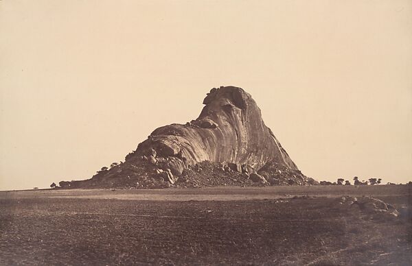 Between Chittumputty and Teramboor: Elephant Rock, End View, Linnaeus Tripe (British, Devonport (Plymouth Dock) 1822–1902 Devonport) 