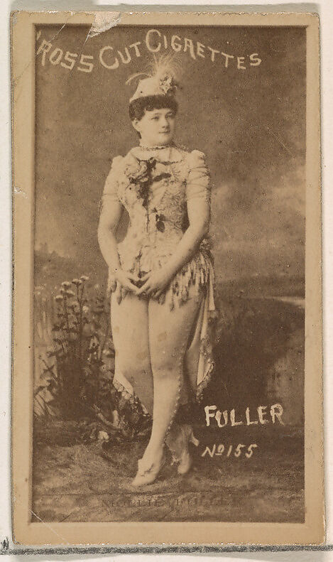 Card Number 155, Fuller, from the Actors and Actresses series (N145-1) issued by Duke Sons & Co. to promote Cross Cut Cigarettes, Issued by W. Duke, Sons &amp; Co. (New York and Durham, N.C.), Albumen photograph 
