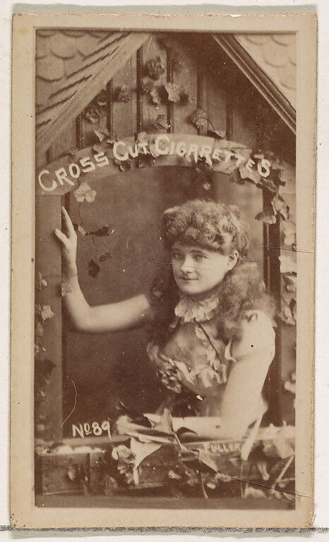 Card Number 89, Fuller, from the Actors and Actresses series (N145-1) issued by Duke Sons & Co. to promote Cross Cut Cigarettes, Issued by W. Duke, Sons &amp; Co. (New York and Durham, N.C.), Albumen photograph 