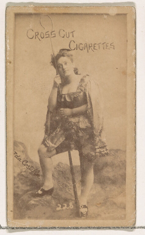 Card Number 228, Ida Costella, from the Actors and Actresses series (N145-1) issued by Duke Sons & Co. to promote Cross Cut Cigarettes, Issued by W. Duke, Sons &amp; Co. (New York and Durham, N.C.), Albumen photograph 