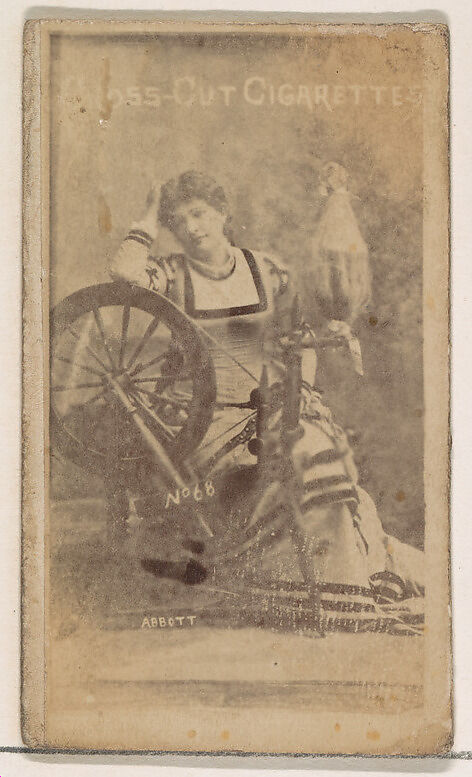 Card Number 68, Abbott, from the Actors and Actresses series (N145-1) issued by Duke Sons & Co. to promote Cross Cut Cigarettes, Issued by W. Duke, Sons &amp; Co. (New York and Durham, N.C.), Albumen photograph 