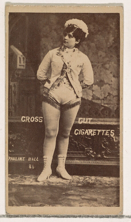 Card Number 86, Pauline Hall, from the Actors and Actresses series (N145-1) issued by Duke Sons & Co. to promote Cross Cut Cigarettes, Issued by W. Duke, Sons &amp; Co. (New York and Durham, N.C.), Albumen photograph 