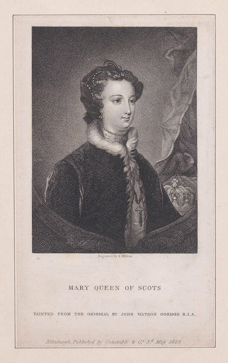 Mary, Queen of Scots, Andrew Wilson (British, Edinburgh 1780–1848 Edinburgh), Stipple engraving 