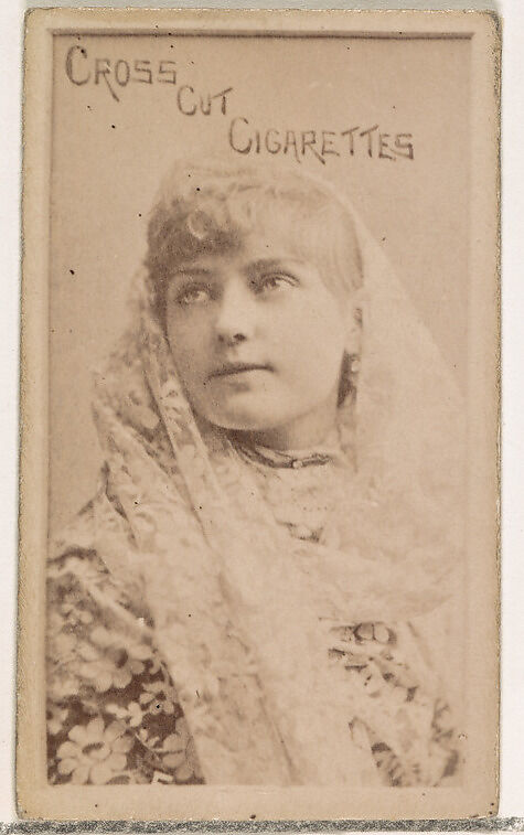 Card Number 5, Lillian Russell, from the Actors and Actresses series (N145-1) issued by Duke Sons & Co. to promote Cross Cut Cigarettes, Issued by W. Duke, Sons &amp; Co. (New York and Durham, N.C.), Albumen photograph 