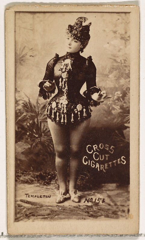 Card Number 151, Fay Templeton, from the Actors and Actresses series (N145-1) issued by Duke Sons & Co. to promote Cross Cut Cigarettes, Issued by W. Duke, Sons &amp; Co. (New York and Durham, N.C.), Albumen photograph 