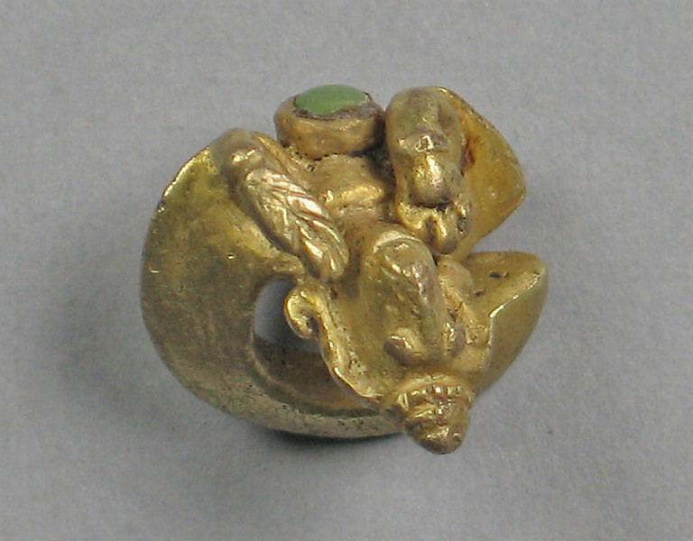 Ear ornament , Garuda, Meru, Gold, Indonesia (Central Java) 