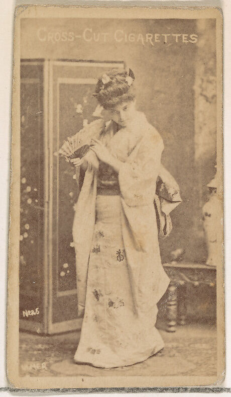 Card Number 25, Geraldine Ulmer, from the Actors and Actresses series (N145-1) issued by Duke Sons & Co. to promote Cross Cut Cigarettes, Issued by W. Duke, Sons &amp; Co. (New York and Durham, N.C.), Albumen photograph 