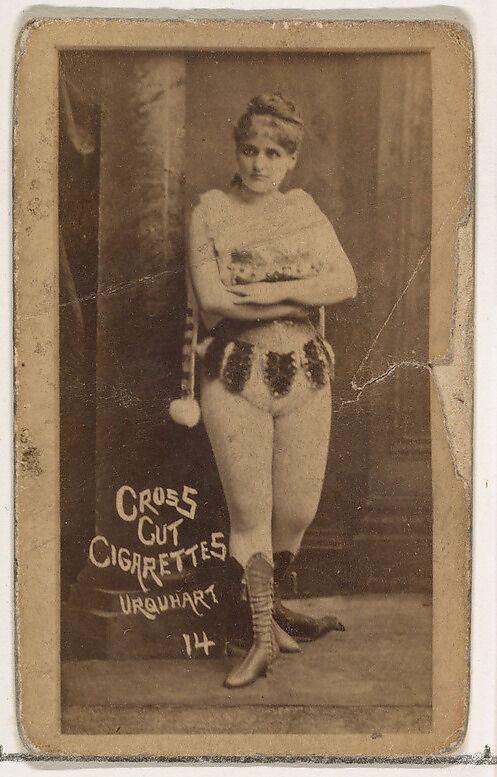Card Number 14, Urquhart, from the Actors and Actresses series (N145-1) issued by Duke Sons & Co. to promote Cross Cut Cigarettes, Issued by W. Duke, Sons &amp; Co. (New York and Durham, N.C.), Albumen photograph 