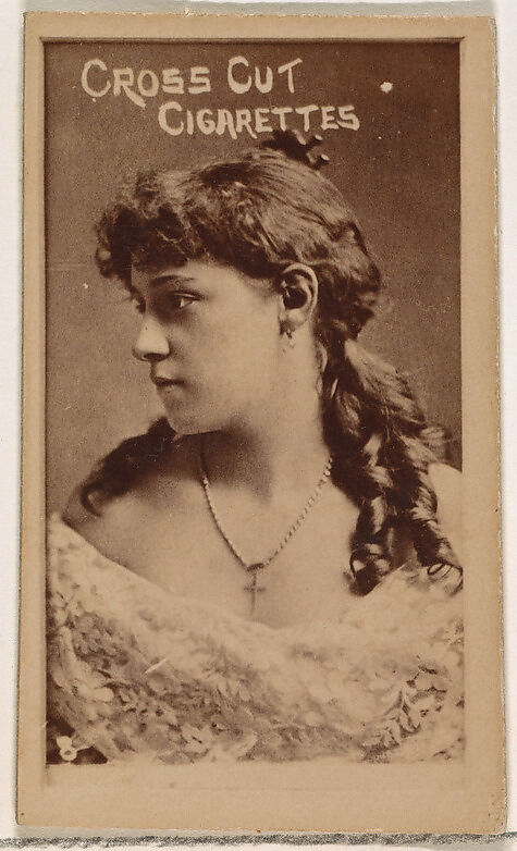 Card Number 8, from the Actors and Actresses series (N145-1) issued by Duke Sons & Co. to promote Cross Cut Cigarettes, Issued by W. Duke, Sons &amp; Co. (New York and Durham, N.C.), Albumen photograph 