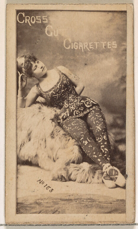 Card Number 153, from the Actors and Actresses series (N145-1) issued by Duke Sons & Co. to promote Cross Cut Cigarettes, Issued by W. Duke, Sons &amp; Co. (New York and Durham, N.C.), Albumen photograph 