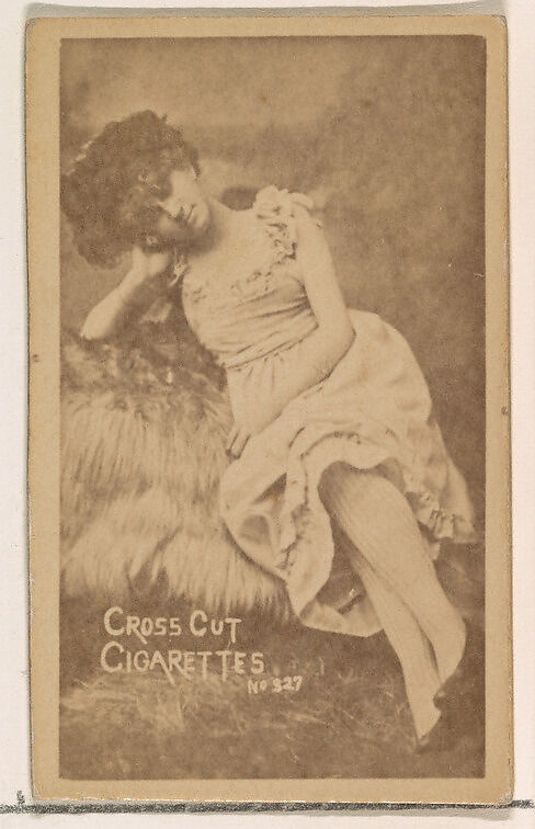 Card 327, from the Actors and Actresses series (N145-1) issued by Duke Sons & Co. to promote Cross Cut Cigarettes, Issued by W. Duke, Sons &amp; Co. (New York and Durham, N.C.), Albumen photograph 