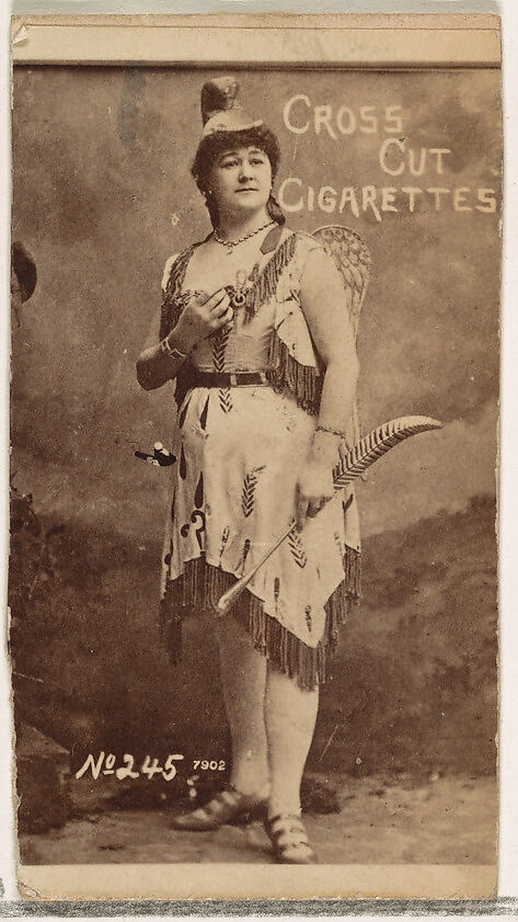 Card Number 245, from the Actors and Actresses series (N145-1) issued by Duke Sons & Co. to promote Cross Cut Cigarettes, Issued by W. Duke, Sons &amp; Co. (New York and Durham, N.C.), Albumen photograph 