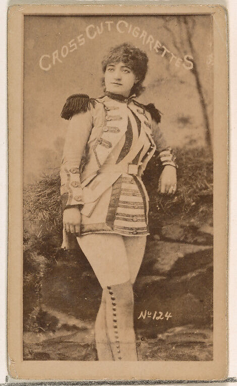 Card Number 124, from the Actors and Actresses series (N145-1) issued by Duke Sons & Co. to promote Cross Cut Cigarettes, Issued by W. Duke, Sons &amp; Co. (New York and Durham, N.C.), Albumen photograph 