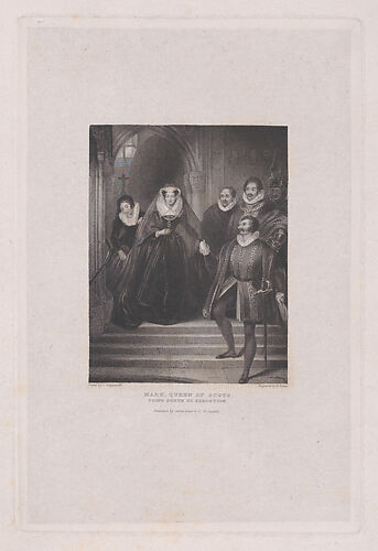 Mary, Queen of Scots going forth to execution, plate X from 