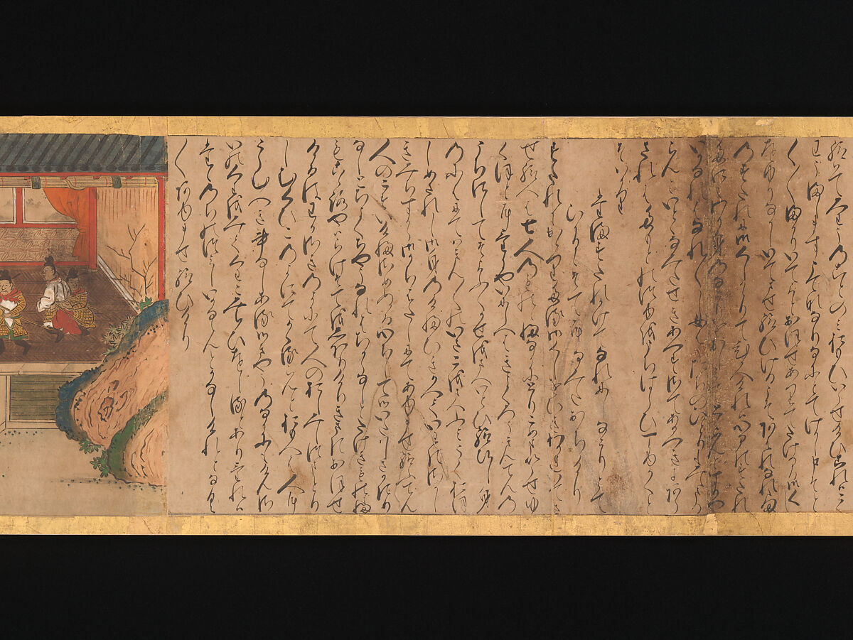 Illustrated Legends of the Origins of the Kumano Shrines, Set of three handscrolls; ink and color on paper, Japan