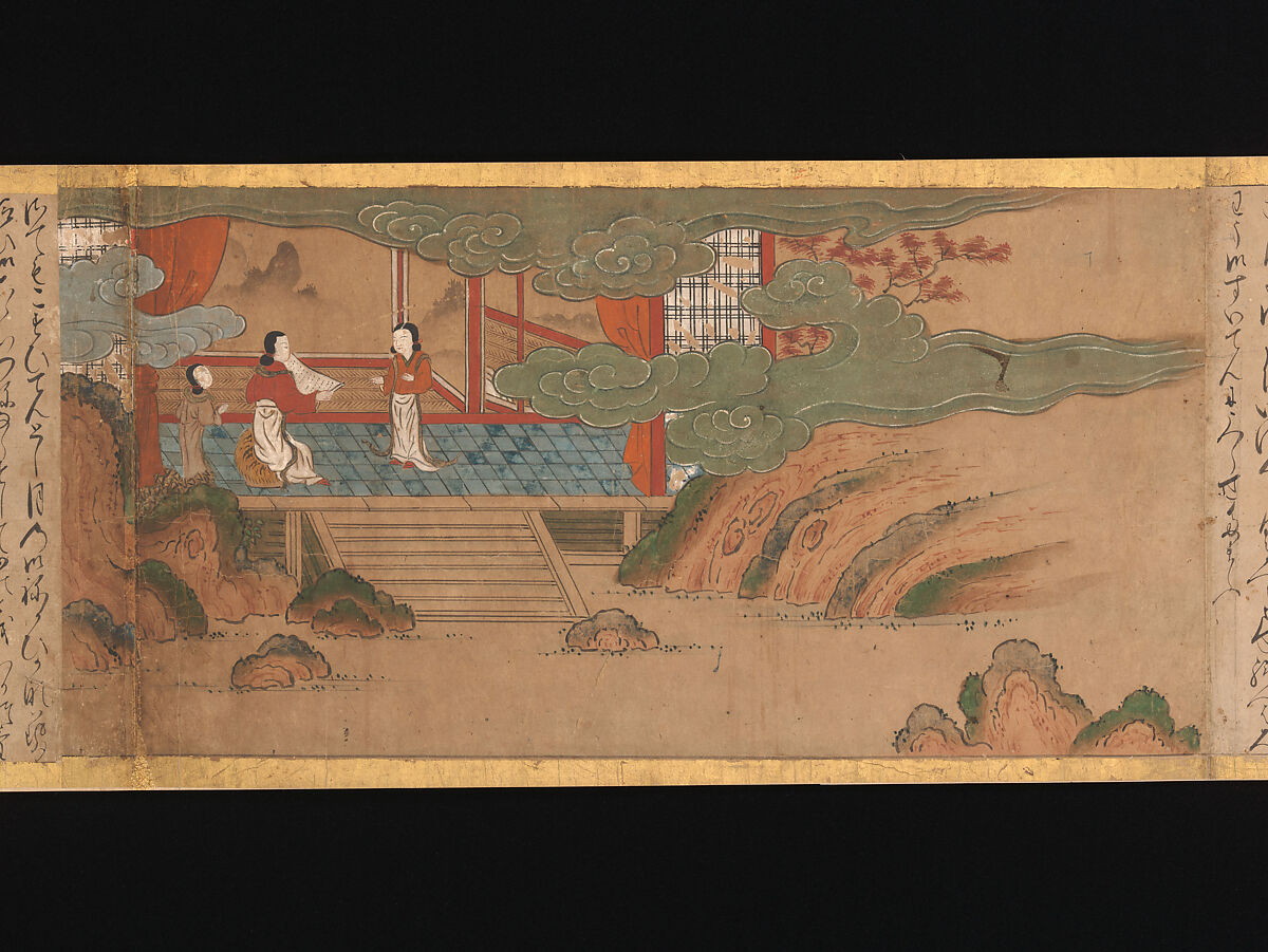 Illustrated Legends of the Origins of the Kumano Shrines, Set of three handscrolls; ink and color on paper, Japan 