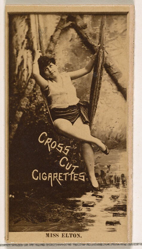 Miss Elton, from the Actors and Actresses series (N145-2) issued by Duke Sons & Co. to promote Cross Cut Cigarettes, Issued by W. Duke, Sons &amp; Co. (New York and Durham, N.C.), Albumen photograph 