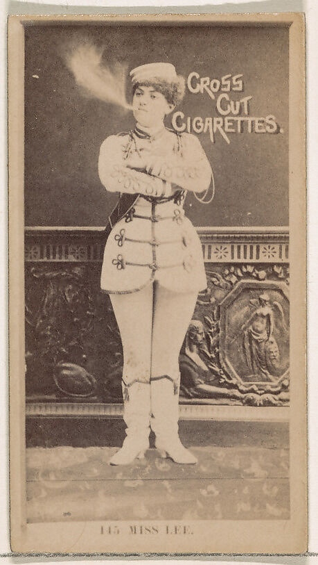 Card Number 145, Miss Lee, from the Actors and Actresses series (N145-2) issued by Duke Sons & Co. to promote Cross Cut Cigarettes, Issued by W. Duke, Sons &amp; Co. (New York and Durham, N.C.), Albumen photograph 