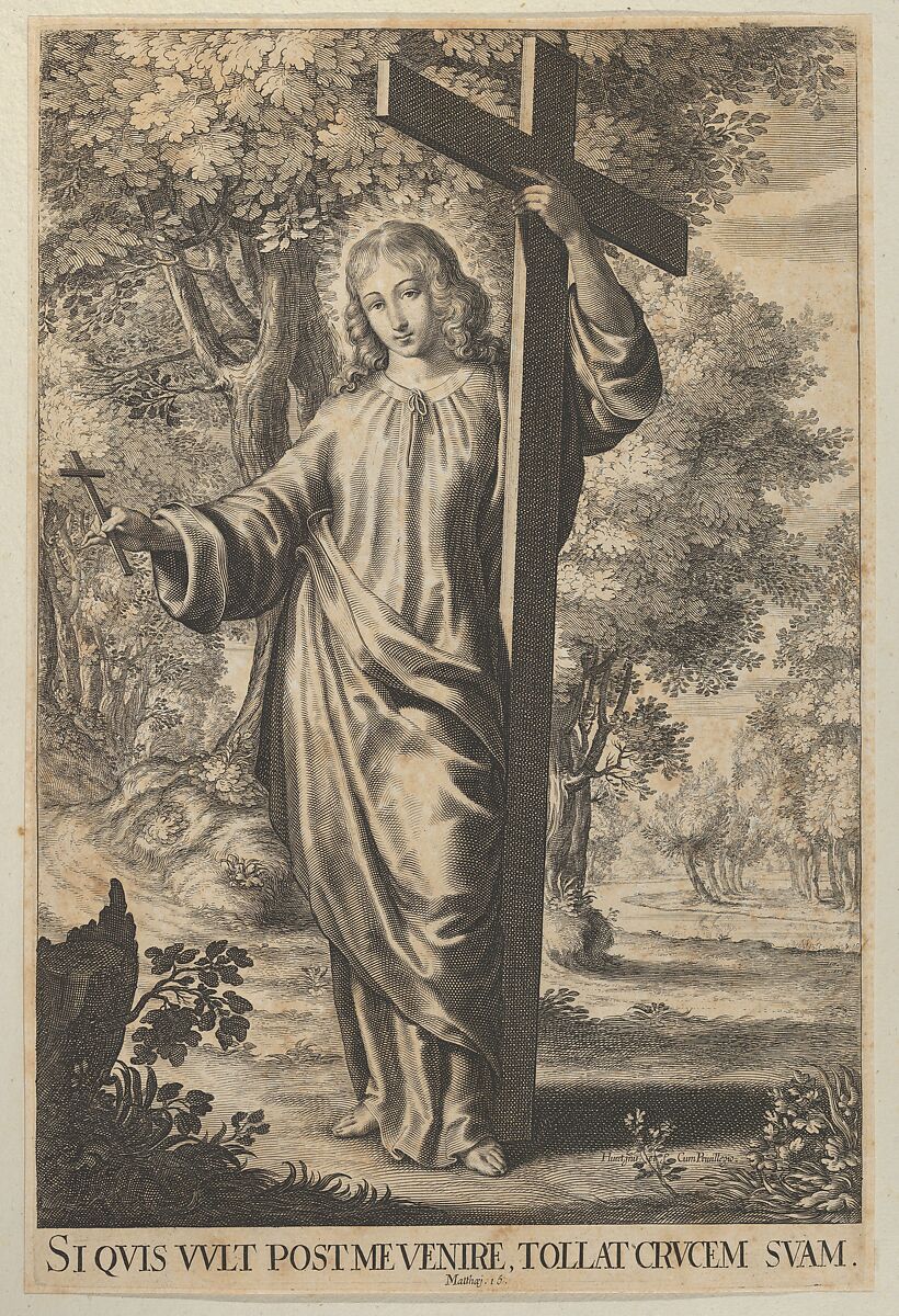 The Savior, Grégoire Huret (French, Lyon 1606–1670 Paris), Engraving 