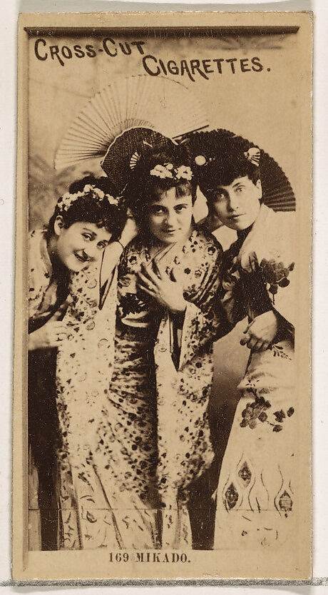 Card Number 169, The Mikado, from the Actors and Actresses series (N145-2) issued by Duke Sons & Co. to promote Cross Cut Cigarettes, Issued by W. Duke, Sons &amp; Co. (New York and Durham, N.C.), Albumen photograph 