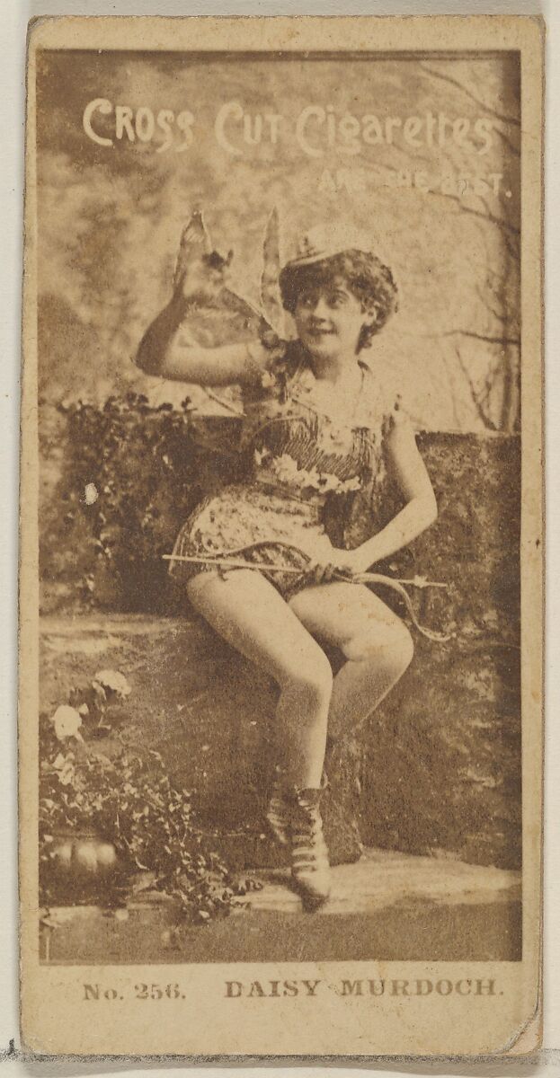 Card Number 256, Daisy Murdoch, from the Actors and Actresses series (N145-2) issued by Duke Sons & Co. to promote Cross Cut Cigarettes, Issued by W. Duke, Sons &amp; Co. (New York and Durham, N.C.), Albumen photograph 