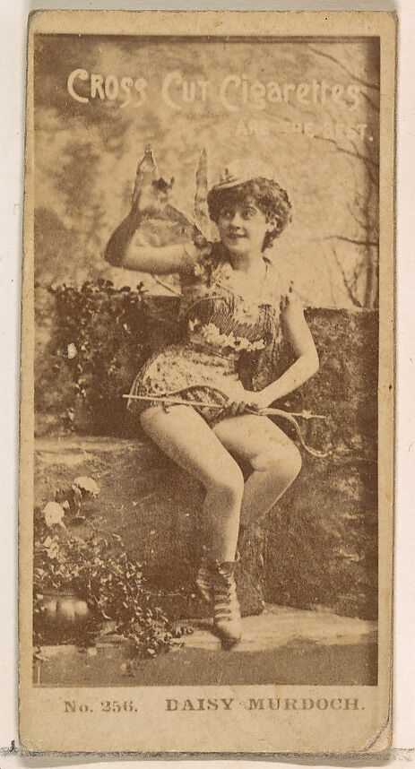 Card Number 256, Daisy Murdoch, from the Actors and Actresses series (N145-2) issued by Duke Sons & Co. to promote Cross Cut Cigarettes, Issued by W. Duke, Sons &amp; Co. (New York and Durham, N.C.), Albumen photograph