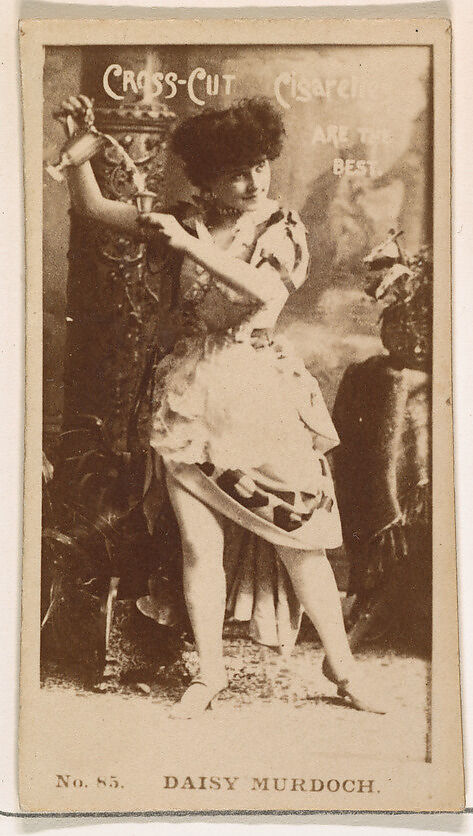 Card Number 85, Daisy Murdoch, from the Actors and Actresses series (N145-2) issued by Duke Sons & Co. to promote Cross Cut Cigarettes, Issued by W. Duke, Sons &amp; Co. (New York and Durham, N.C.), Albumen photograph 