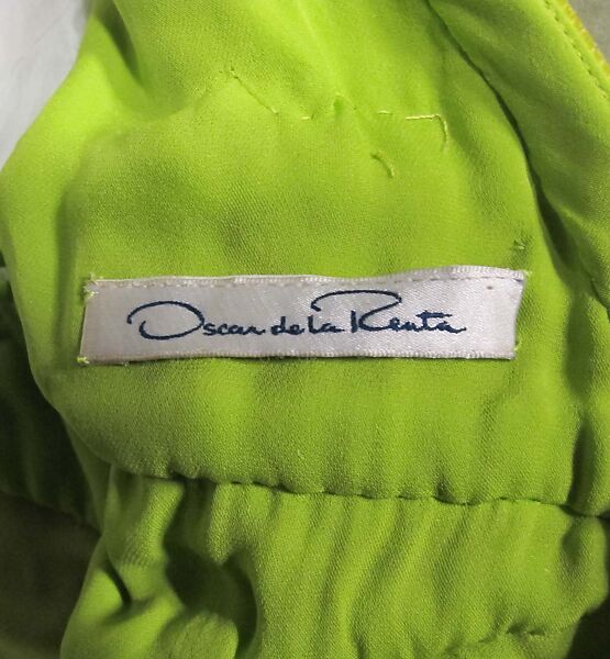 Dress, Oscar de la Renta (American, founded 1965), silk, metal, American