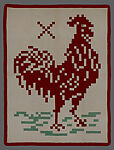 Rooster Quilt, Mary Clara Milligan Kindler Moore (American, 1889–1978), Cotton, American