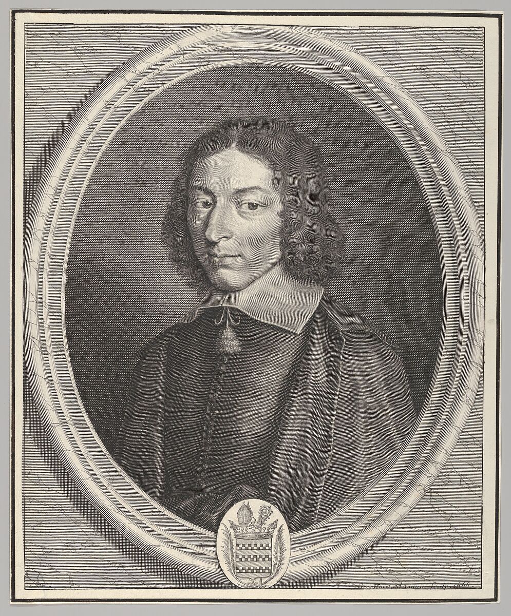 Pierre Armand du Cambout de Coslin, évêque d'Orléans, Grégoire Huret (French, Lyon 1606–1670 Paris), Engraving 