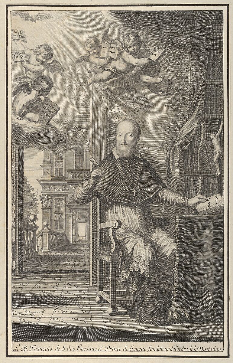 Le B. François de Sales, Evesque et Prince de Genève, fondateur de l'Ordre de la Visitation, Grégoire Huret (French, Lyon 1606–1670 Paris), Engraving 