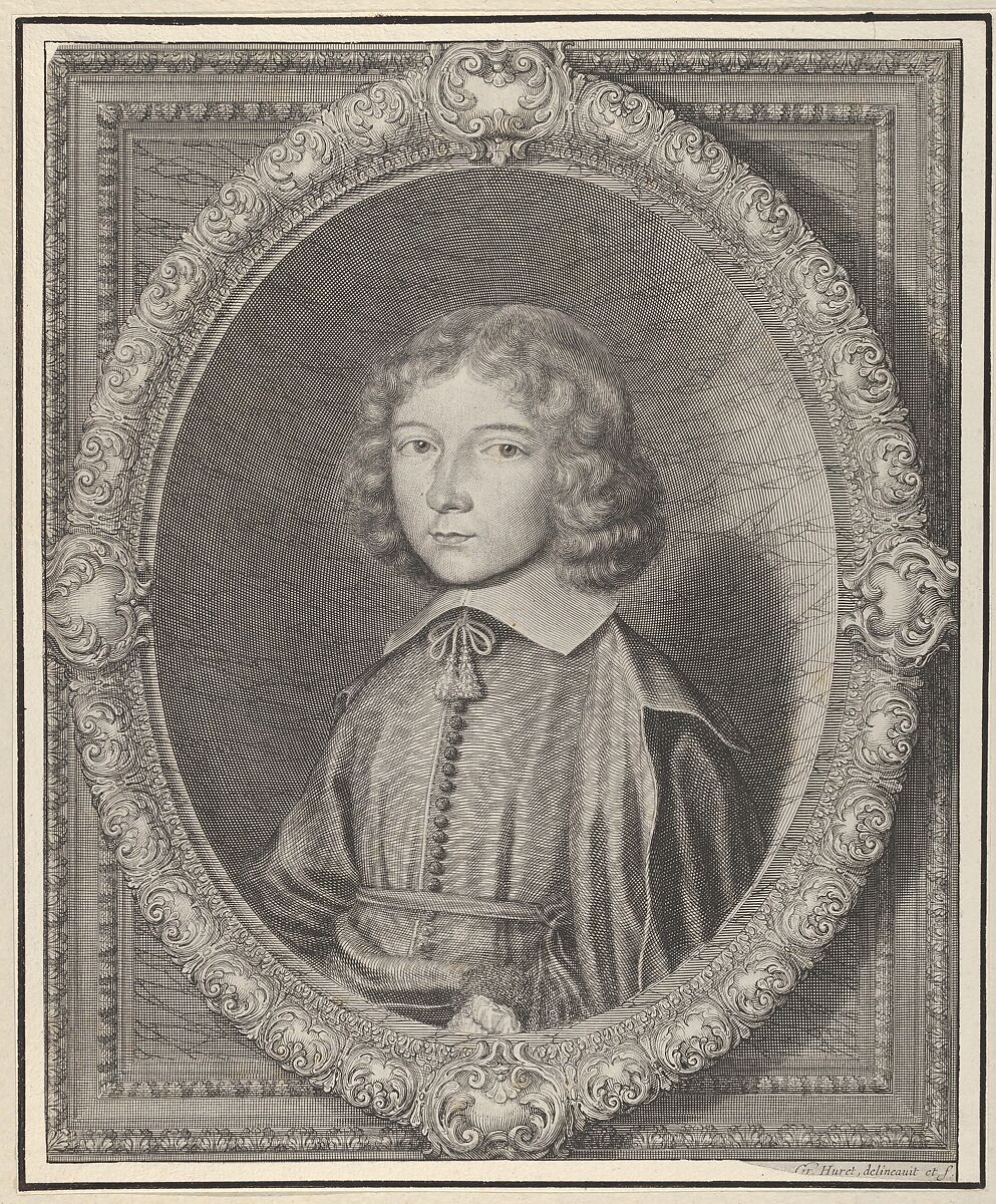 Amador Jean Baptiste de Vignerod, abbé de Richelieu, Grégoire Huret (French, Lyon 1606–1670 Paris), Engraving 