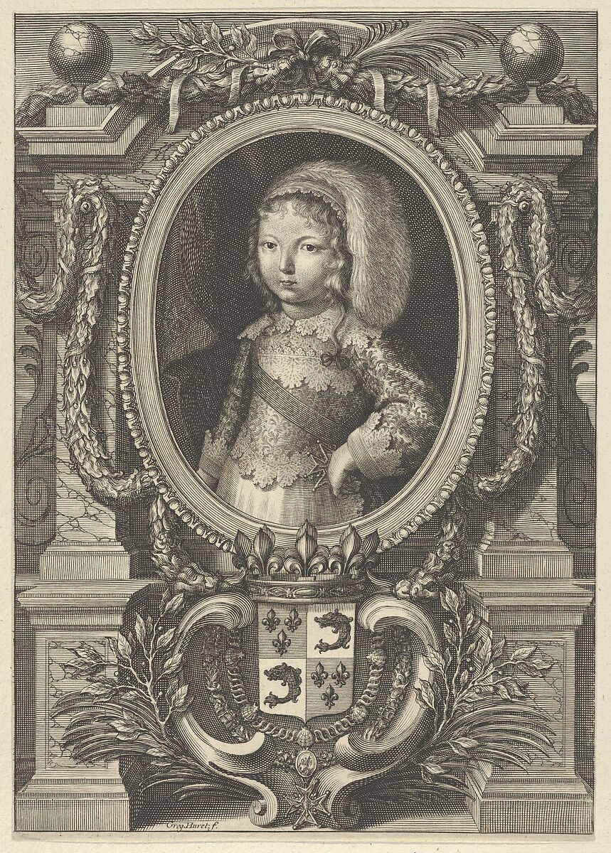 Louis XIV as Dauphin, Grégoire Huret (French, Lyon 1606–1670 Paris), Engraving 
