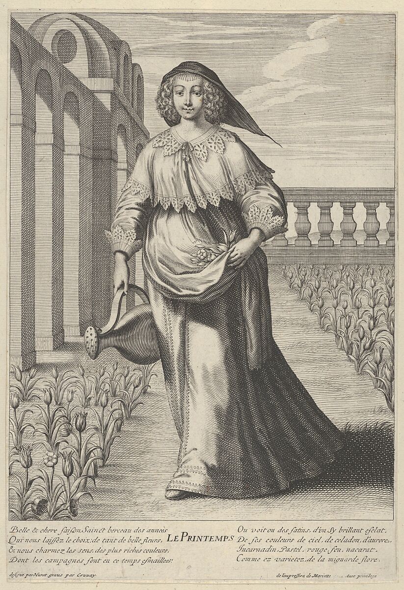 Spring, Jean Couvay (French, Arles ca. 1605–1663 Paris), Engraving 