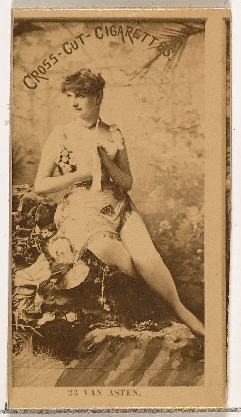 Card Number 23, Van Asten, from the Actors and Actresses series (N145-2) issued by Duke Sons & Co. to promote Cross Cut Cigarettes, Issued by W. Duke, Sons &amp; Co. (New York and Durham, N.C.), Albumen photograph