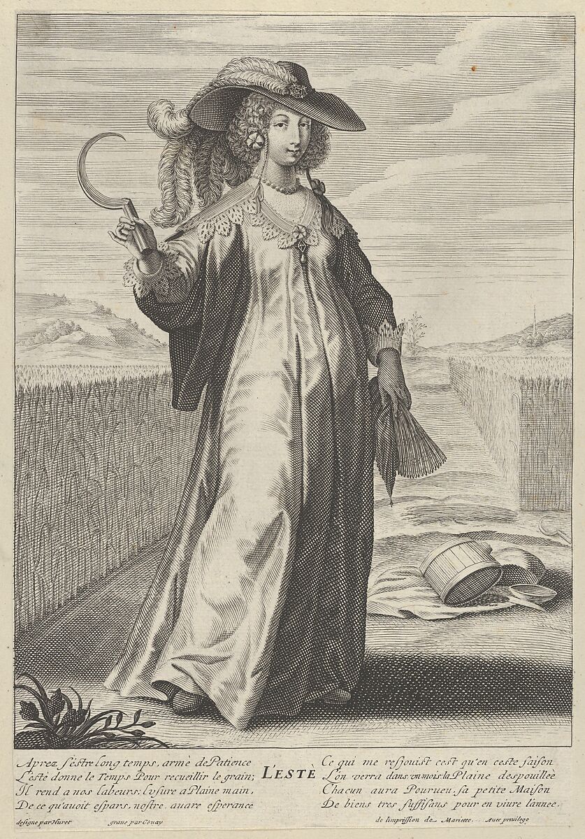 Summer, Jean Couvay (French, Arles ca. 1605–1663 Paris), Engraving 