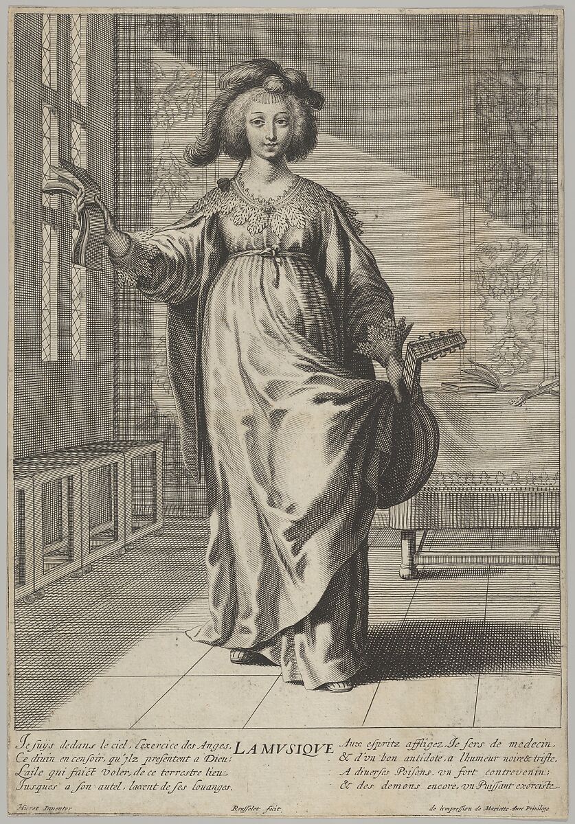 Music, Gilles Rousselet (French, Paris 1614–1686 Paris), Engraving 